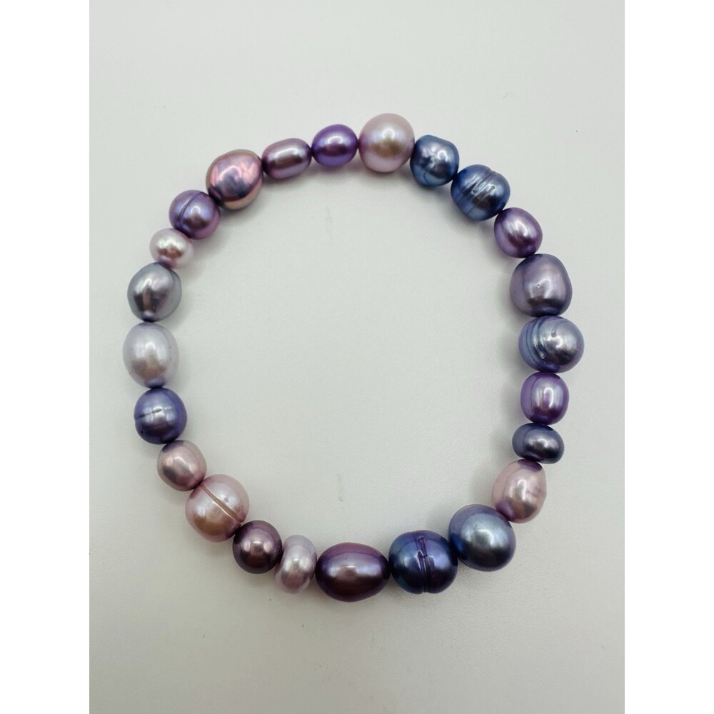 Stretchy Cultured Freshwater Pearl Bracelet  One Size Fits All NEW